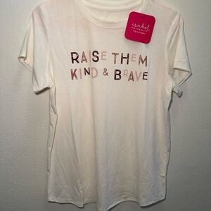 Isabel Maternity by Ingrid & Isabel White Graphic Tee